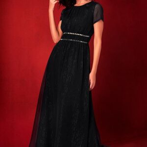 Black Embellished Maxi Dress