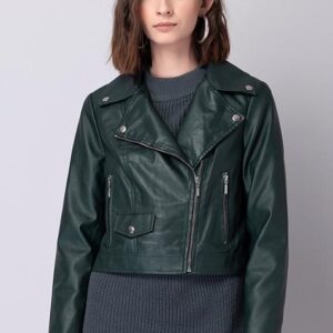 Dark Green Biker Jacket