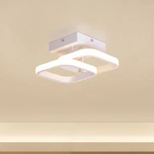 Light The Way (Square, White, 3 Color Dimmable LED with Remote Control) Ceiling Light