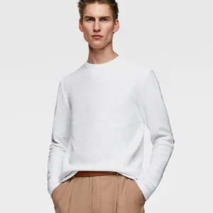 Regular Fit Waffled jumper