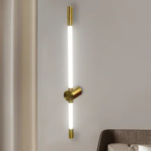 Maputo 12 Watt Metal LED Wall Flush Mount Light (Gold)