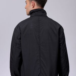 Men Quilted Jacket with Embroidered