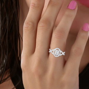 Anti-Tarnish American Diamond Ring