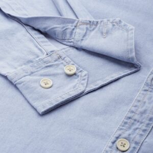 Light Blue Solid Regular Fit Shirt