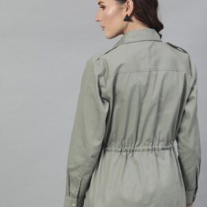 Green Striped Lightweight Sporty Jacket