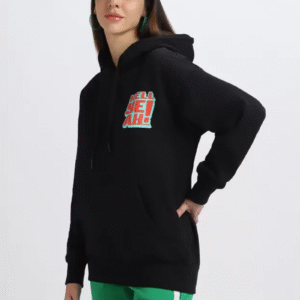 Full Sleeve Printed Hooded Sweatshirt